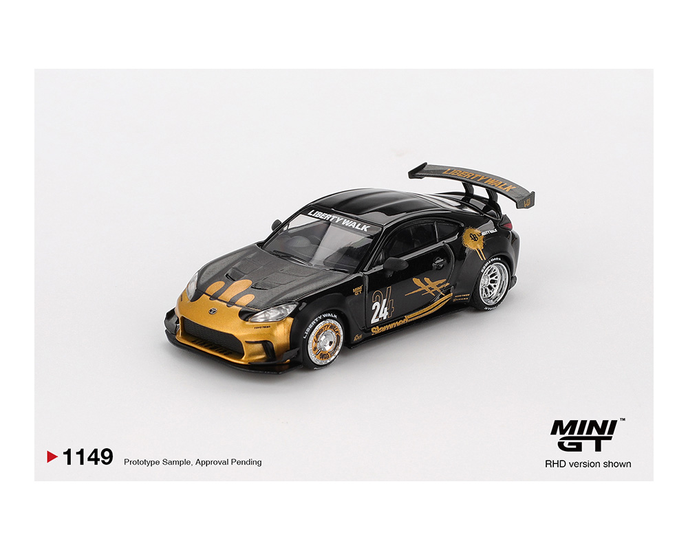 MINI GT 1/64 トヨタ GR86 LB★Nation LB Gold Preorder) Mini GT 1:64 Toyota GR86 LB☆Nation - Black / Gold
