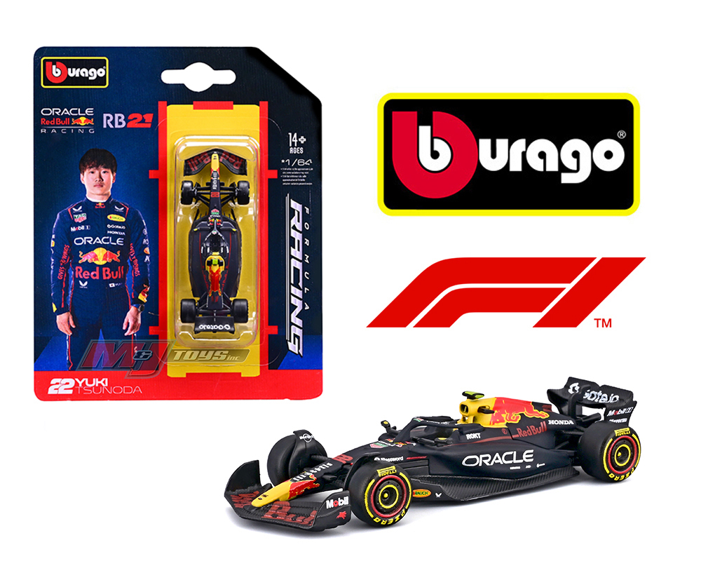 Bburago 1:64 F1 2025 Oracle Red Bull Racing RB21 #22 Yuki Tsunoda