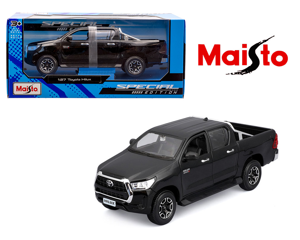 Maisto 1:27 Toyota Hilux - Black - Special Edition - M & J Toys