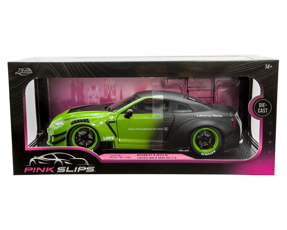 ミニカー LB-WORKS Nissan GTR R35 type2 MatteGreen 1/18 Nissan