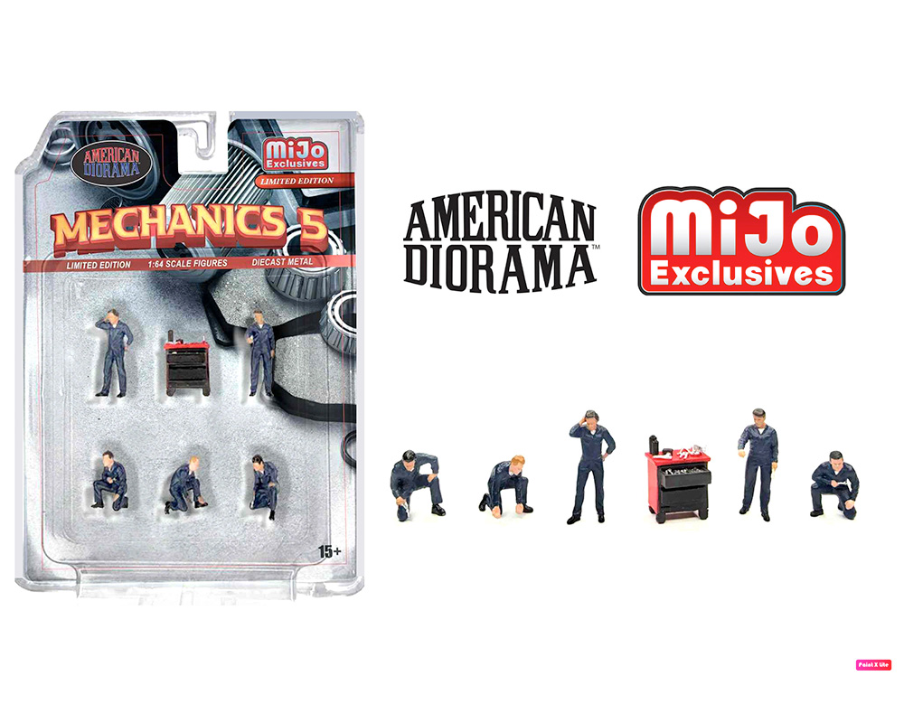 Preorder) American Diorama 1:64 Figures Mechanics 5 - MiJo