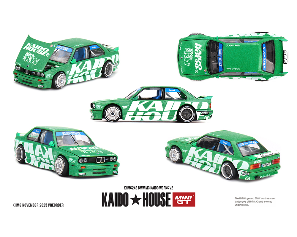 Preorder) Kaido House x Mini GT BMW M3 Kaido Works V2- Green - M