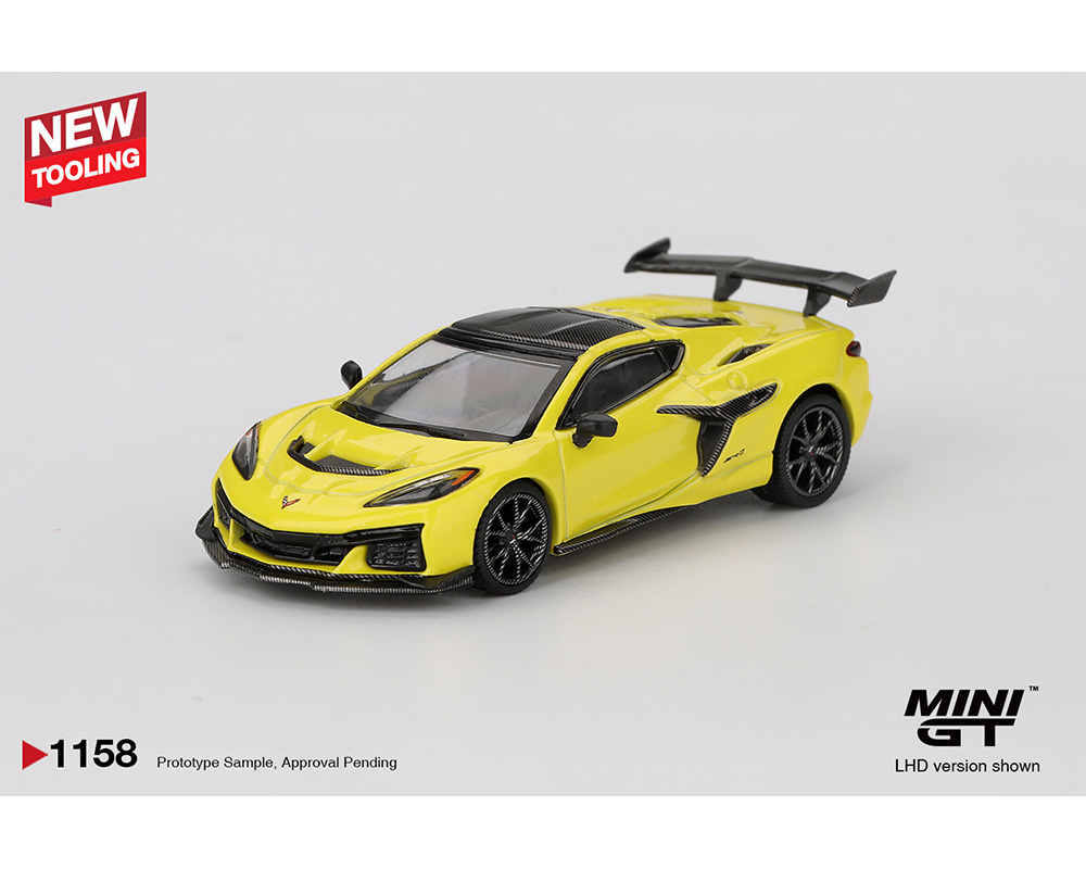 (Preorder) Mini GT 1:64 Chevrolet Corvette ZR1- Accelerate Yellow - Image 2