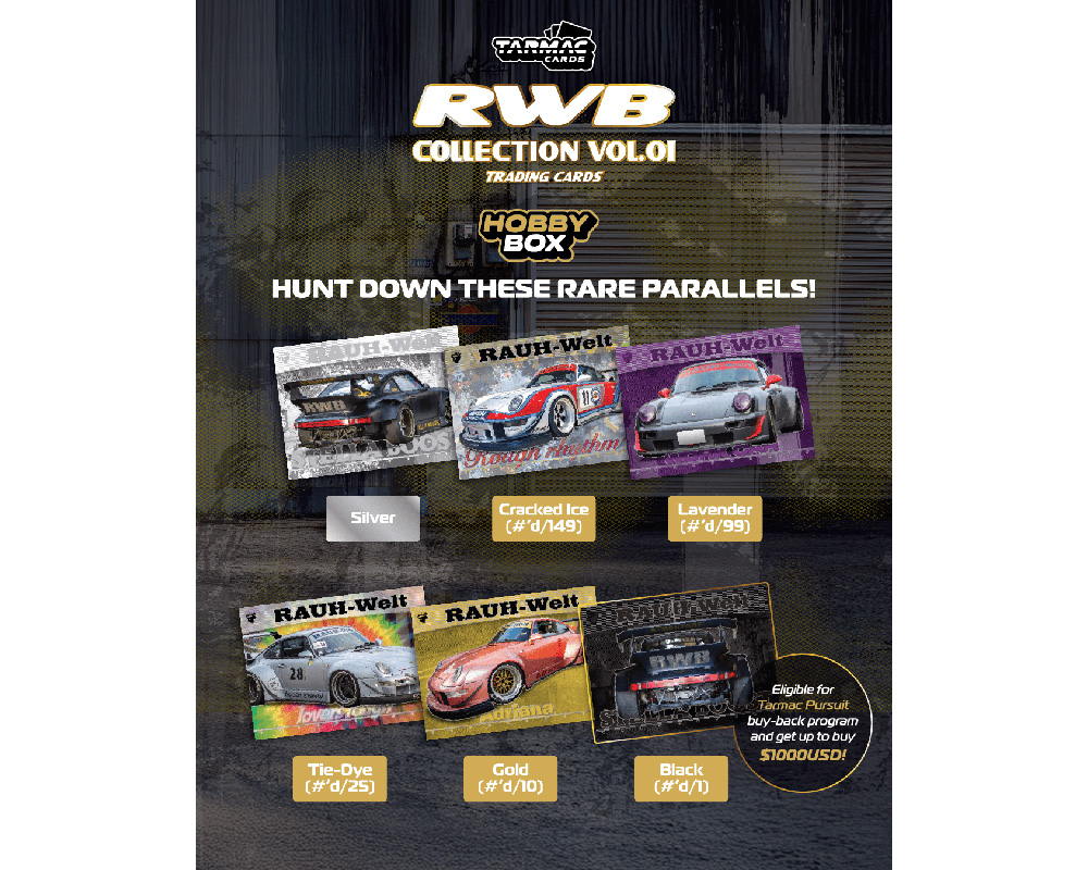 Tarmac Cards RWB Collectible Trading Cards Vol. 01 Hobby Box - Limited Edition - Image 2