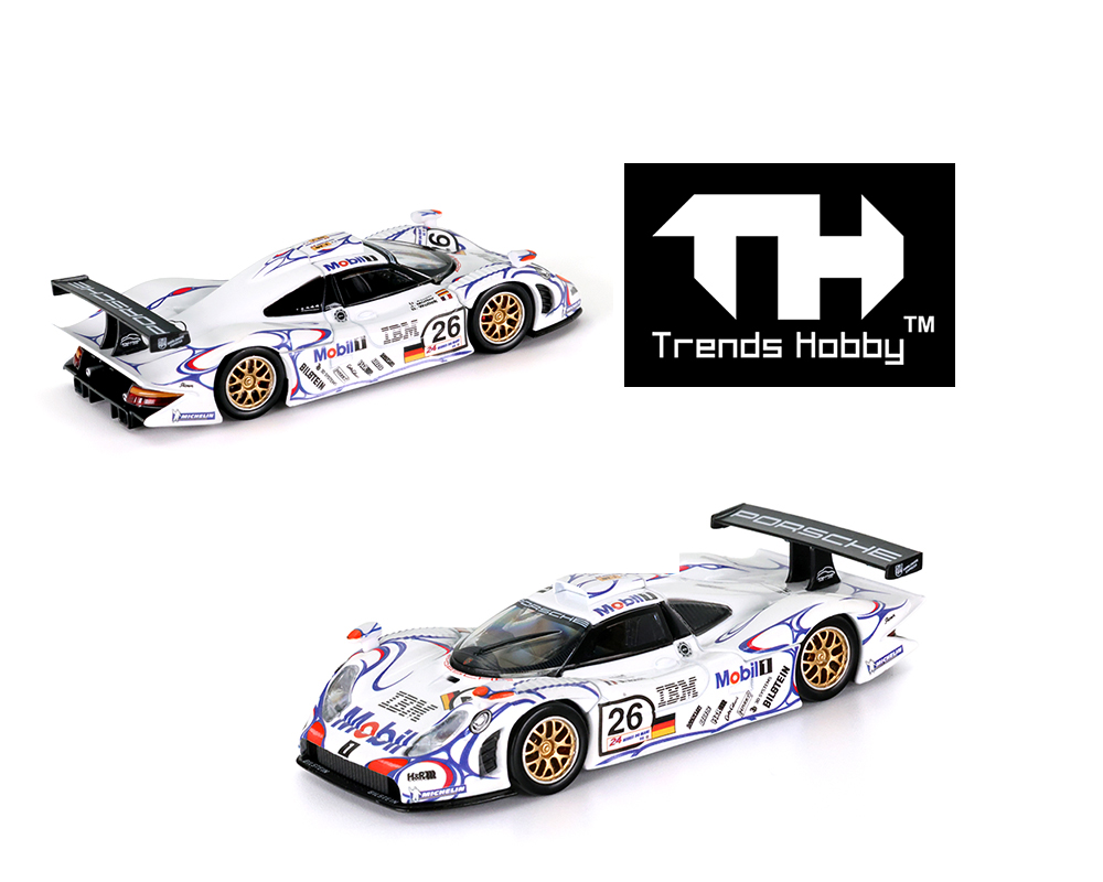 Preorder) Trends Hobby 1:64 Porsche 911 GT1 Mobil 1 Le Mans 1998