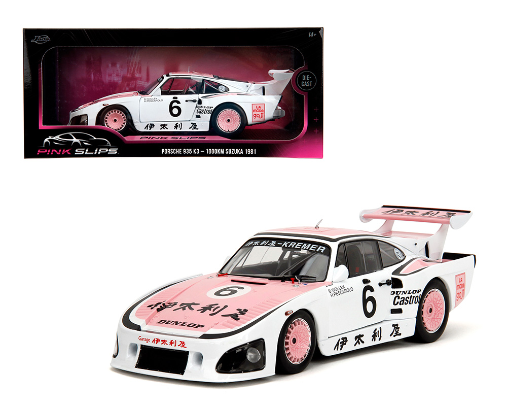 Jada 1:18 1981 Porsche 935 K3 - 1000KM Suzuka 1981 - White/Pink