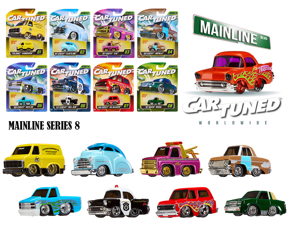 c*8様 chu8様　まとめ買い　Brainstorm　Journey To T CarTuned 1:64 Series 8 Mainline Assortment of 8 Styles 2025 - M