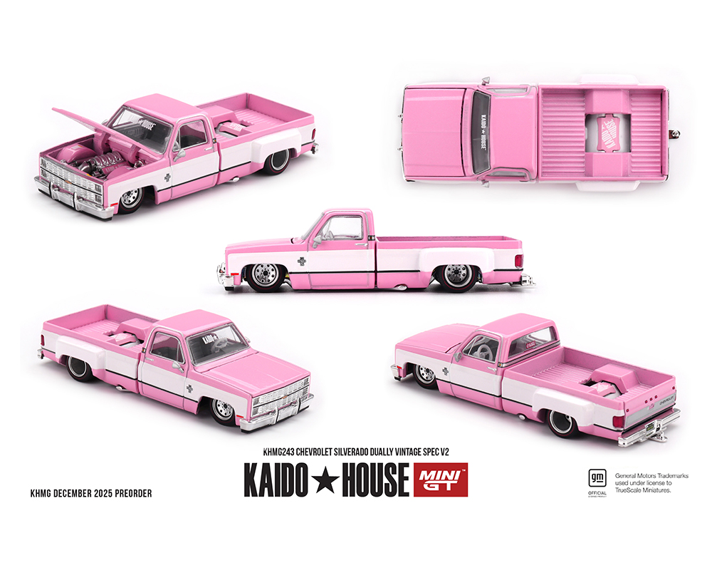 Preorder) Kaido House x Mini GT Chevrolet Silverado Dually Vintage