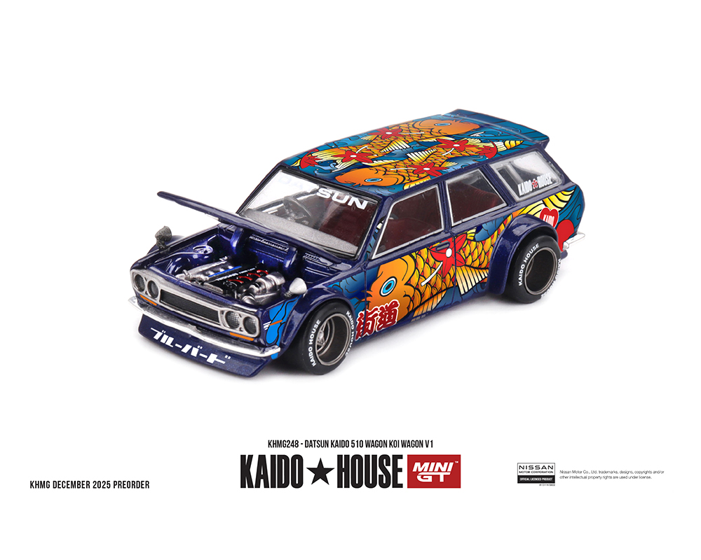 Preorder) Kaido House x Mini GT Datsun KAIDO 510 Wagon Koi Wagon