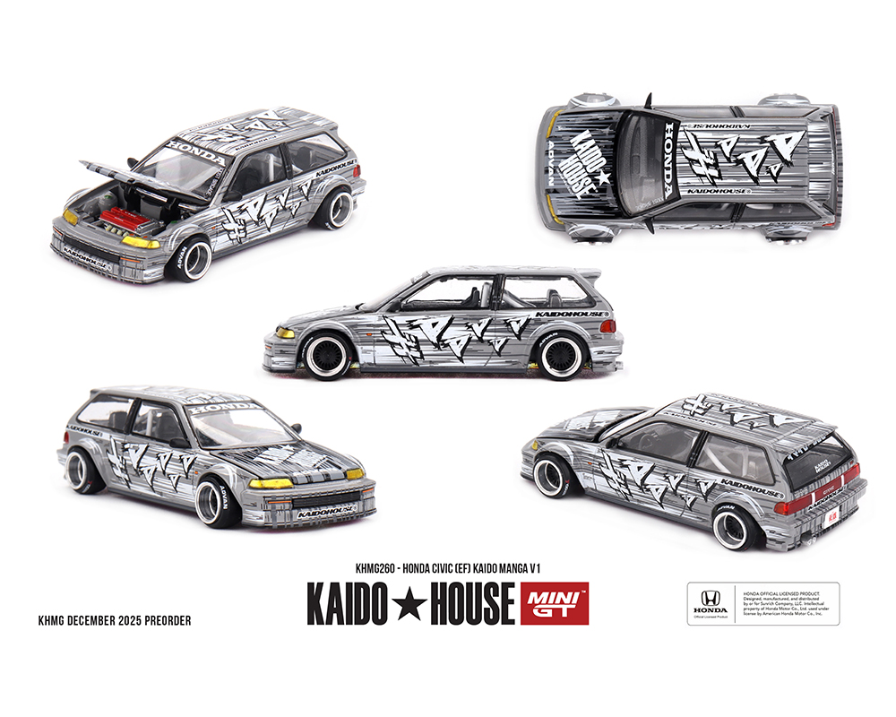 Preorder) Kaido House x Mini GT Honda Civic (EF) Kaido Manga V1