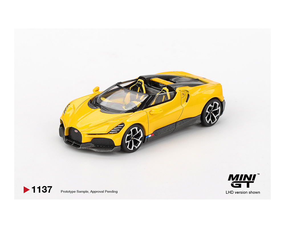 (Preorder) Mini GT 1:64 Bugatti W16 - Mistral Yellow - Image 2