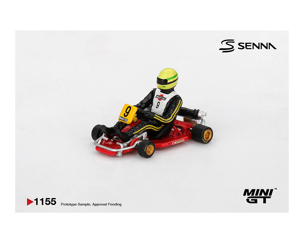 (Preorder) Mini GT 1:64 Senna Kart Formula K #9 Ayrton Senna da Silva 1981 Karting World Championship - Image 2