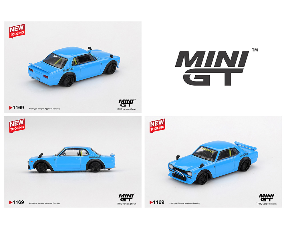 Preorder) Mini GT 1:64 Nissan LB☆Works HAKOSUKA - Baby Blue - M