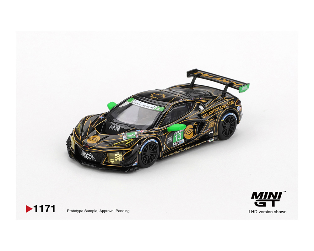 (Preorder) Mini GT 1:64 Chevrolet Corvette Z06 GT3.R #13 AWA 2025 IMSA Daytona 24 Hrs - Image 2