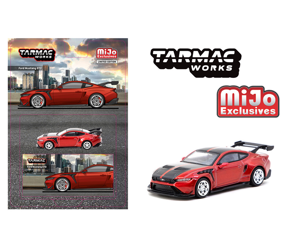 Preorder) Tarmac Works 1:64 Ford Mustang GTD - Red - Global64