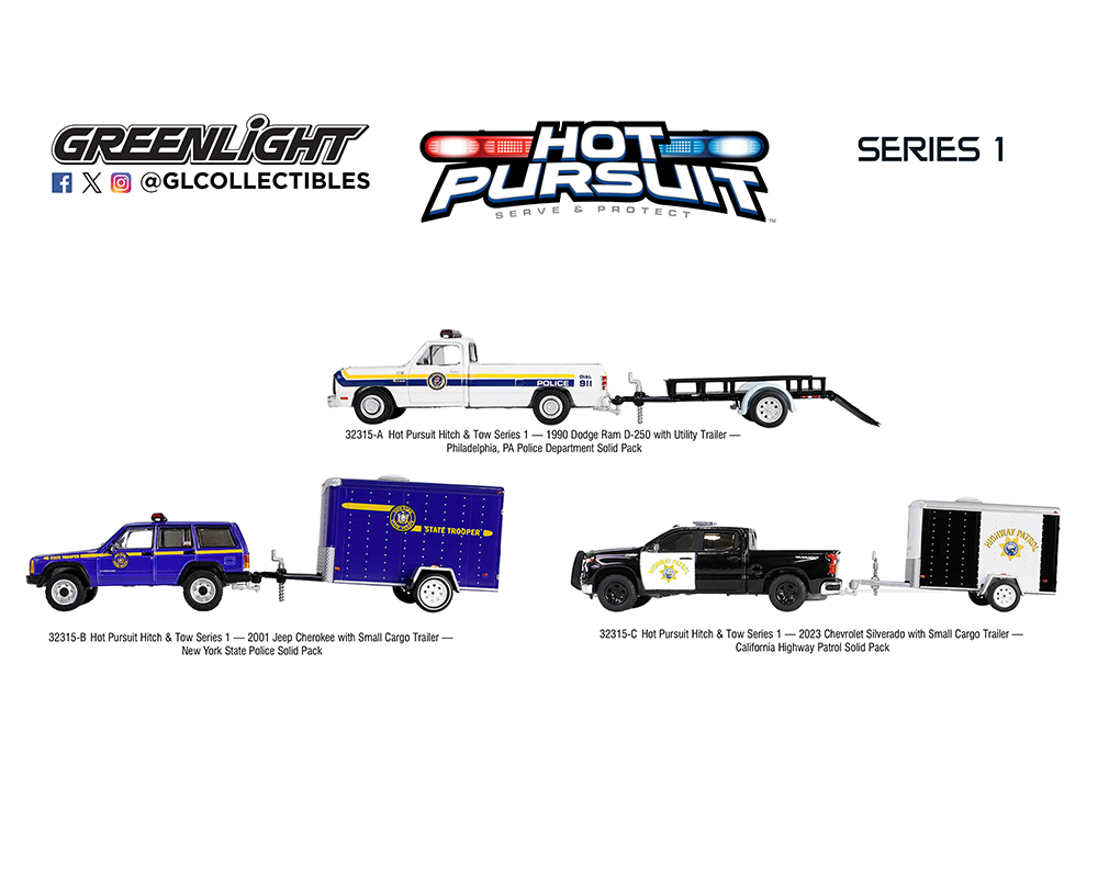 Greenlight 1:64 Hitch & Tow Hot Pursuit Series 1 Assortment