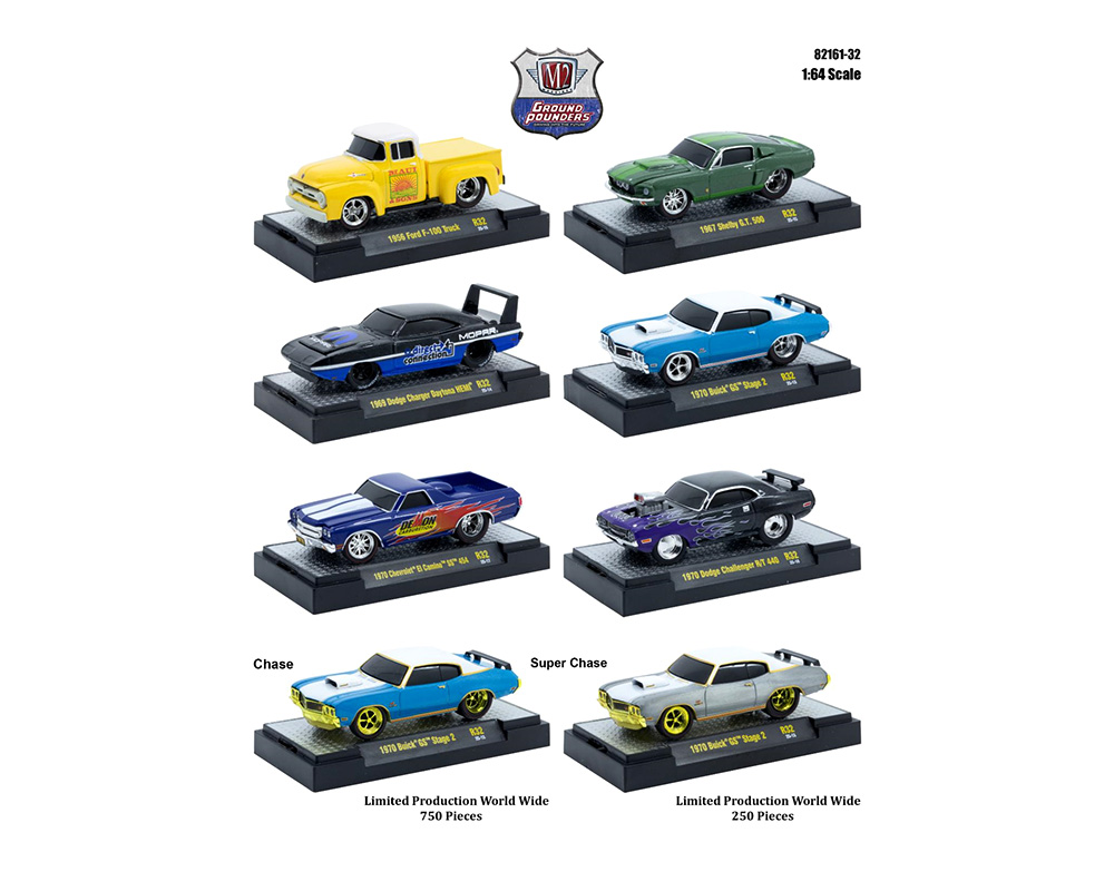 M2 Machines 1:64 Ground Pounders Release 32 Assortment - M & J