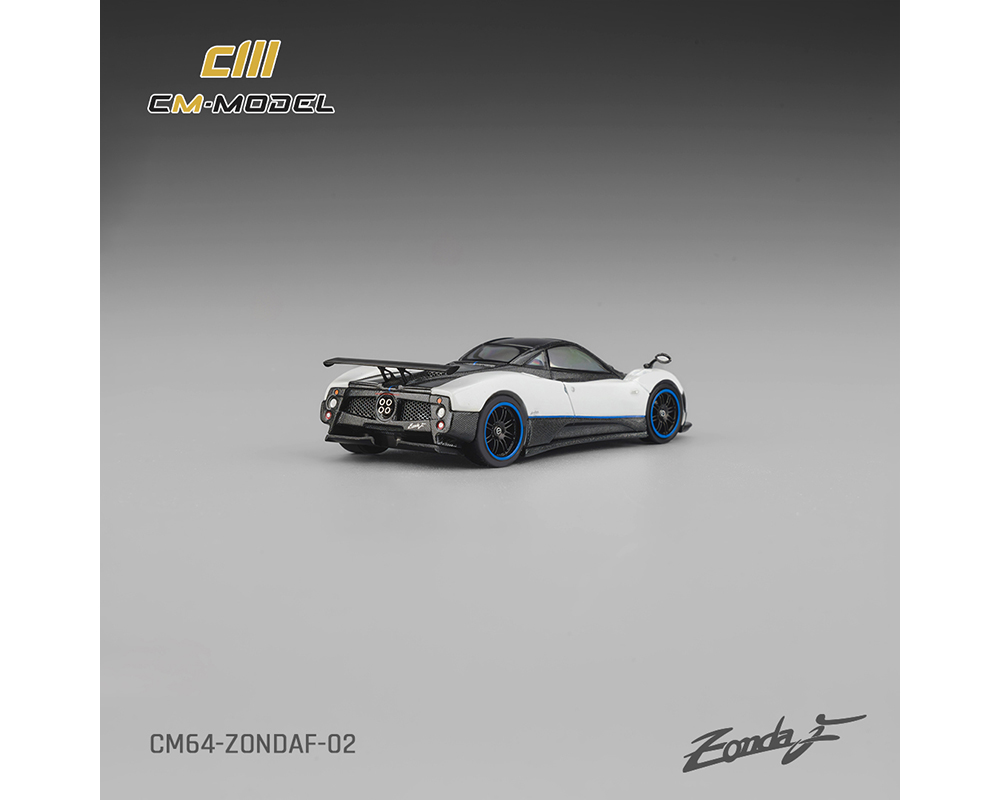 Preorder) CM Model 1:64 Pagani Zonda F - Pearl White - M & J Toys