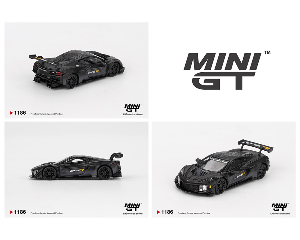 (Preorder) Mini GT 1:64 Chevrolet Corvette Z06 GT3.R Road America Test car - Black