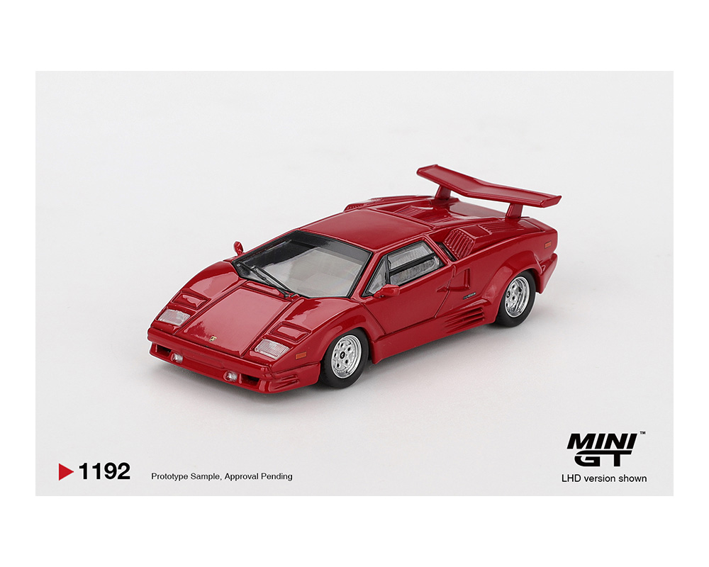 Preorder) Mini GT 1:64 Lamborghini Countach 25th Anniversary - Red