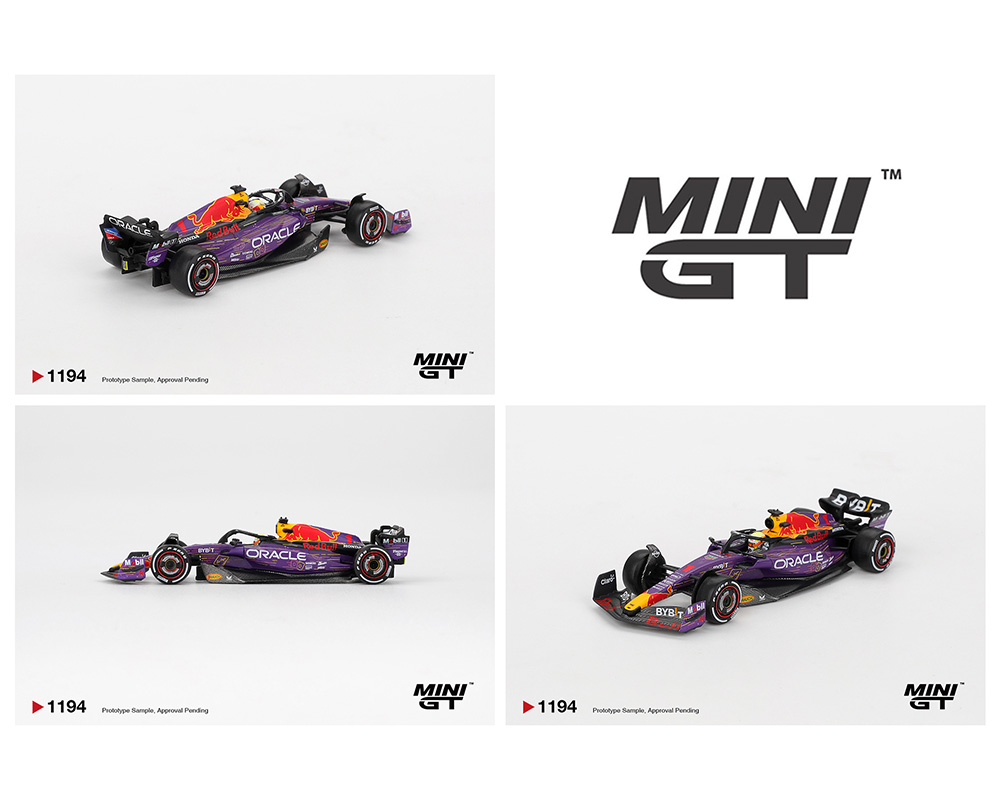 (Preorder) Mini GT 1:64 Oracle Red Bull Racing RB19 #1 Max Verstappen 2023 F1 2023 Las Vegas GP Winner