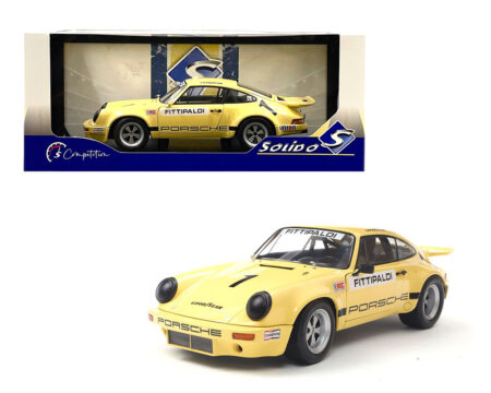 Solido 1:18 1974 Porsche 911 IROC #1 Fittipaldi - Yellow - M & J