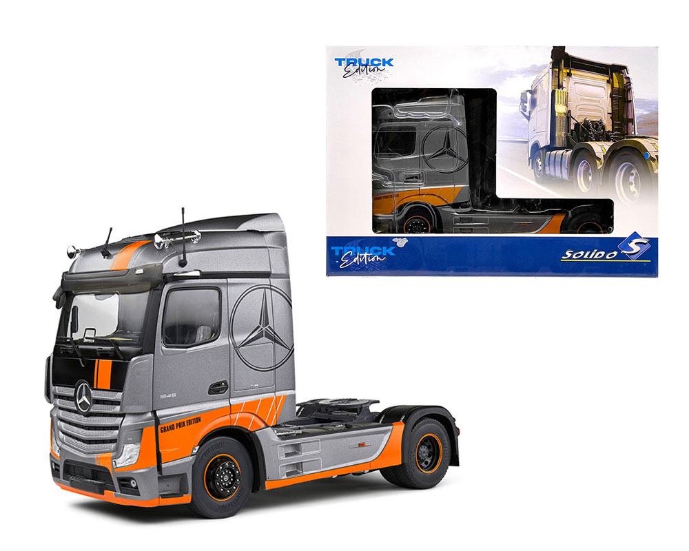 Mercedes-Benz ACTROS L Grand Prix Edition 2019 – Réplica 1:24 Con Apertura Y Rueda Direccional, Colección