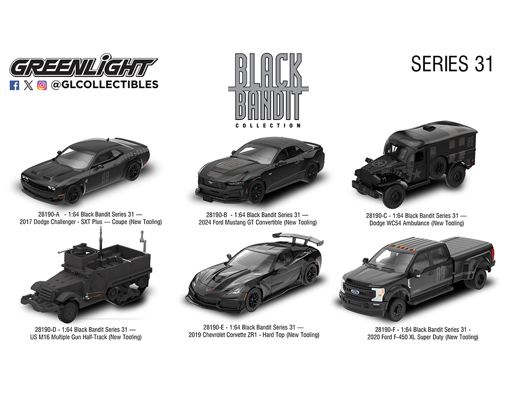 Preorder) Greenlight 1:64 Black Bandit Series 31 2026 Assortment