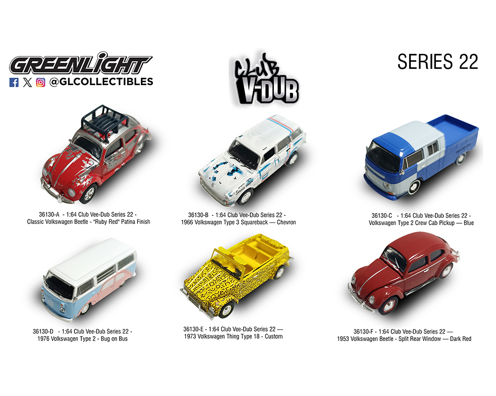 Preorder) Greenlight 1:64 V-DUB 2026 Series 22 Assortment - M & J
