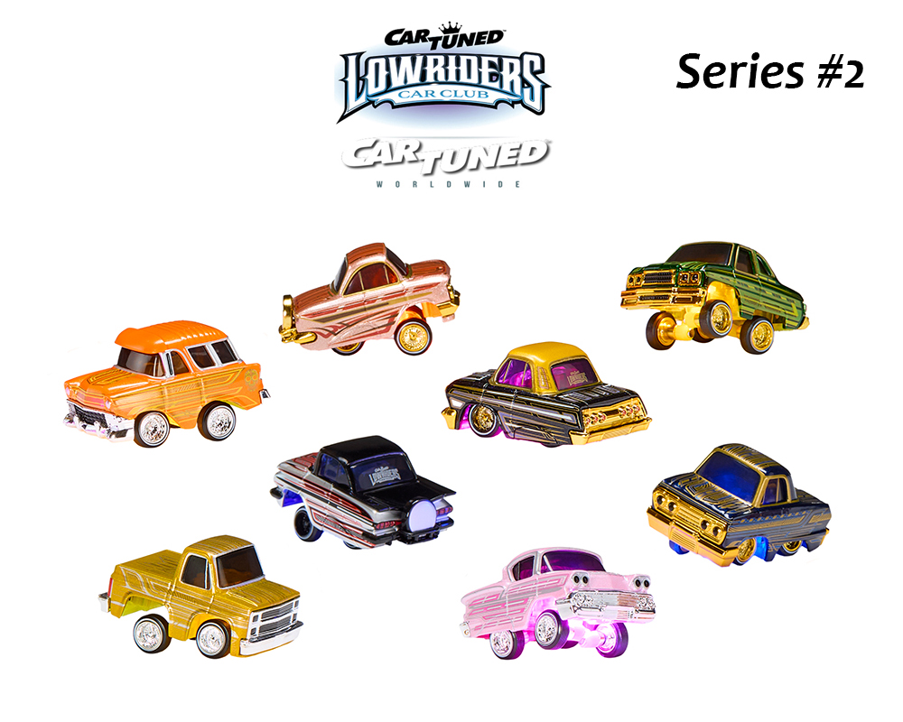 CarTuned 1:64 Lowriders SHOW GLOW Series 2 Assortment of 8 Styles