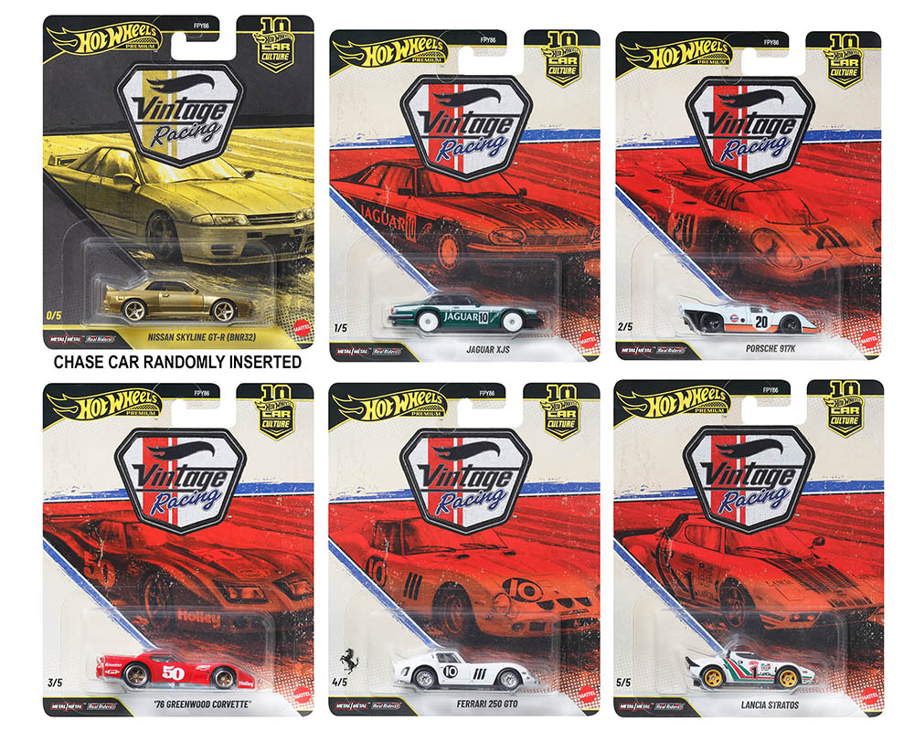 (Preorder) Hot Wheels 1:64 Car Culture 10th Anniversary 2026 T Case - Vintage Racing Assortment