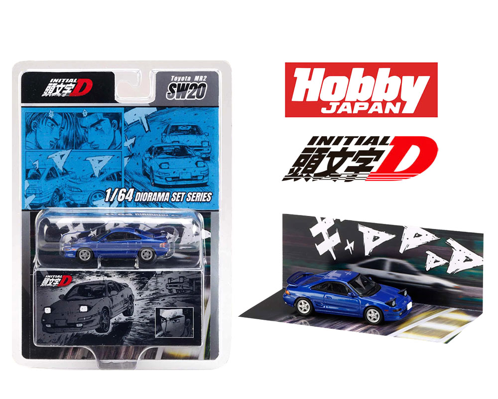 Preorder) Hobby Japan 1:64 Initial D Diorama Set Series Toyota MR2