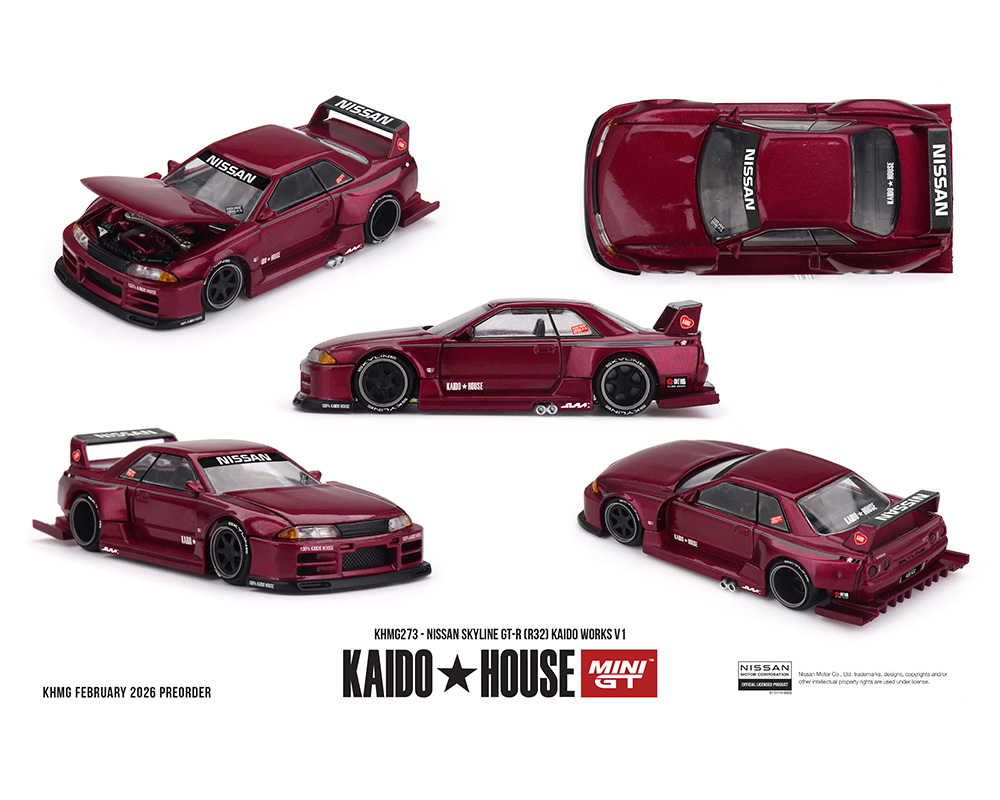 Preorder) Kaido House x Mini GT 1:64 Nissan Skyline GT-R (R32
