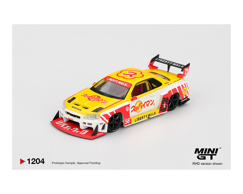 Preorder) Mini GT 1:64 Nissan LB-ER34 Super Silhouette SKYLINE