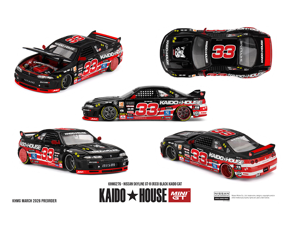 Preorder) Kaido House x Mini GT 1:64 Nissan Skyline GT-R (R33