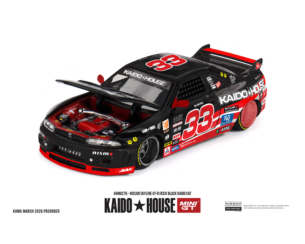 Preorder) Kaido House x Mini GT 1:64 Nissan Skyline GT-R (R33
