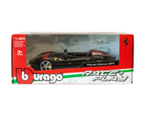 1-24 scale black Ferrari Monsa SP1 in window box by Bburago