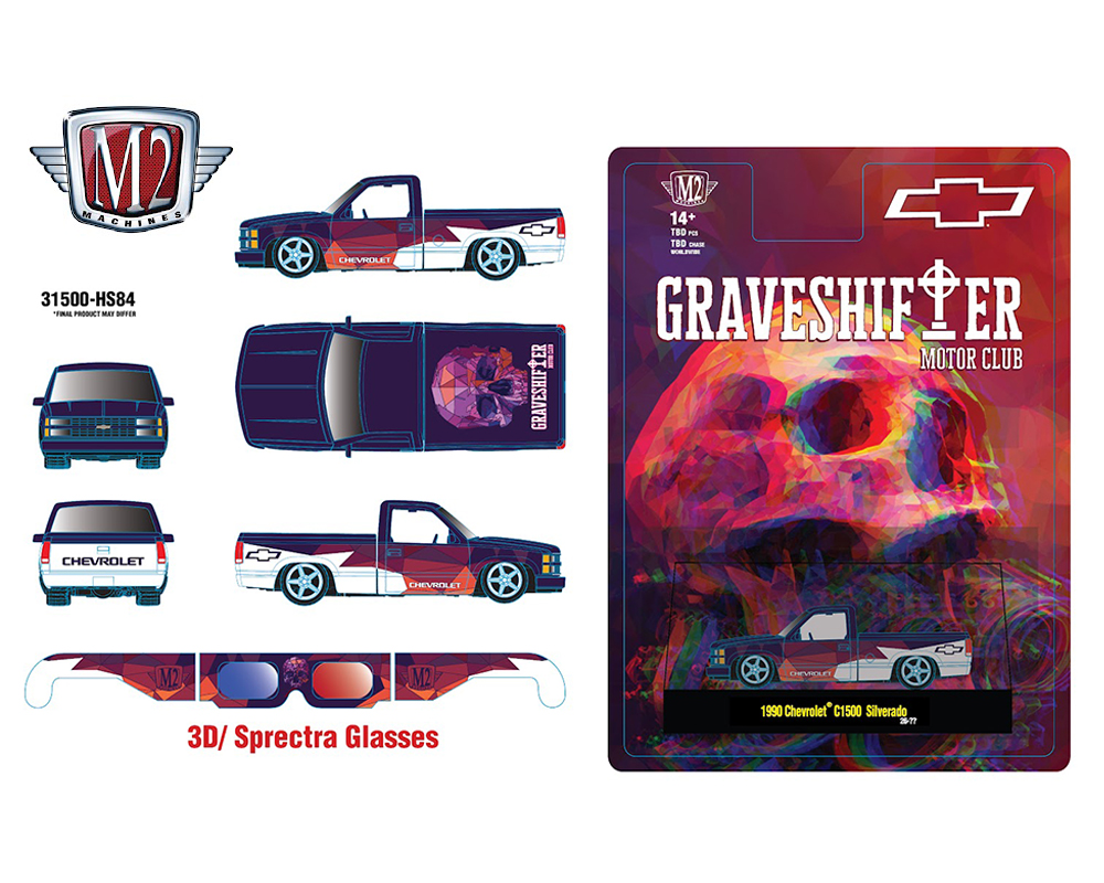 Preorder) M2 Machines 1:64 1990 Chevrolet C1500 Siverado with 3D