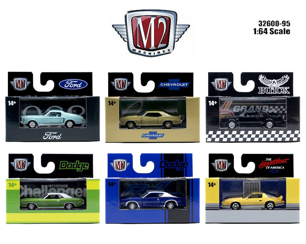 M2 Machines 1:64 Detroit-Muscle Release 95 Assortment - M & J Toys