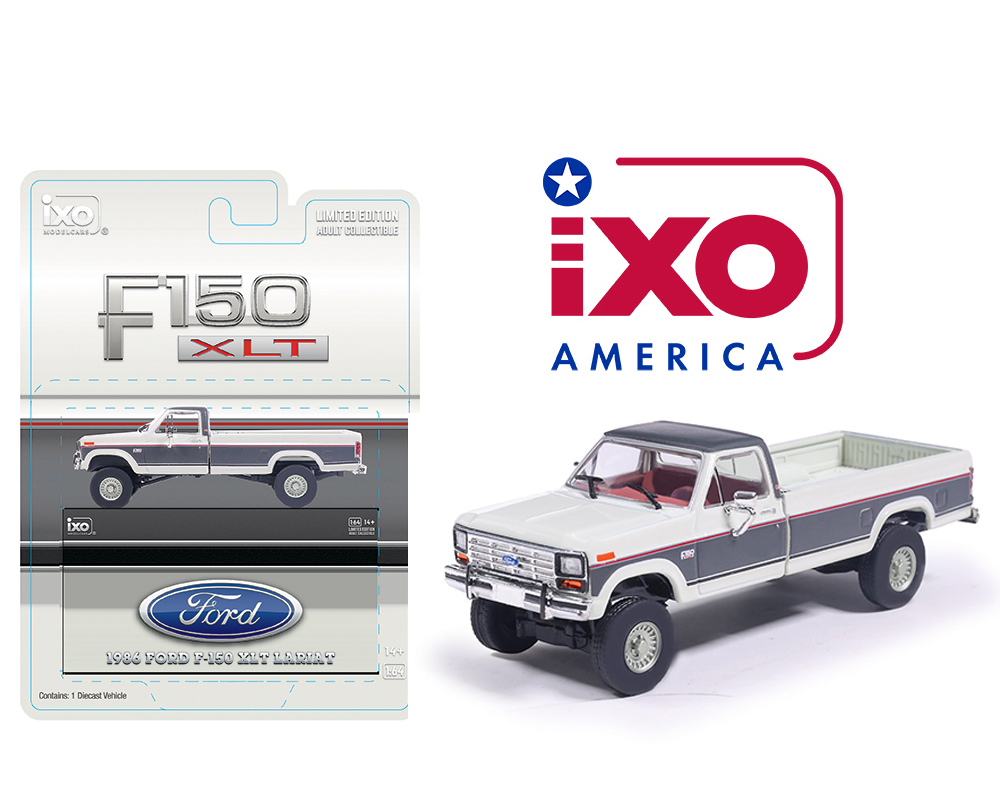Preorder) IXO Model 1:64 1986 Ford F-150 XLT Lariat Long Bed