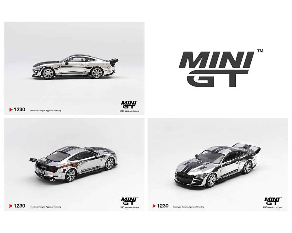 (Preorder) Mini GT 1:64 Shelby GT500 Dragon Snake Concept - Chrome Silver - Limited Edition