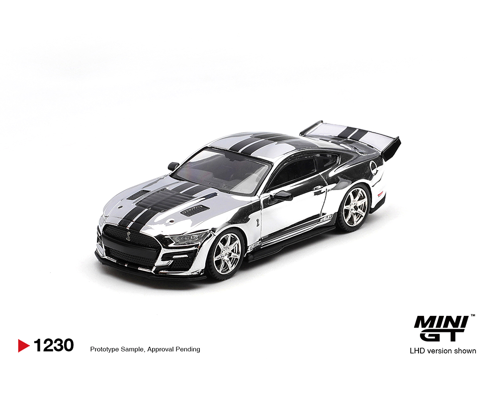 (Preorder) Mini GT 1:64 Shelby GT500 Dragon Snake Concept - Chrome Silver - Limited Edition - Image 2