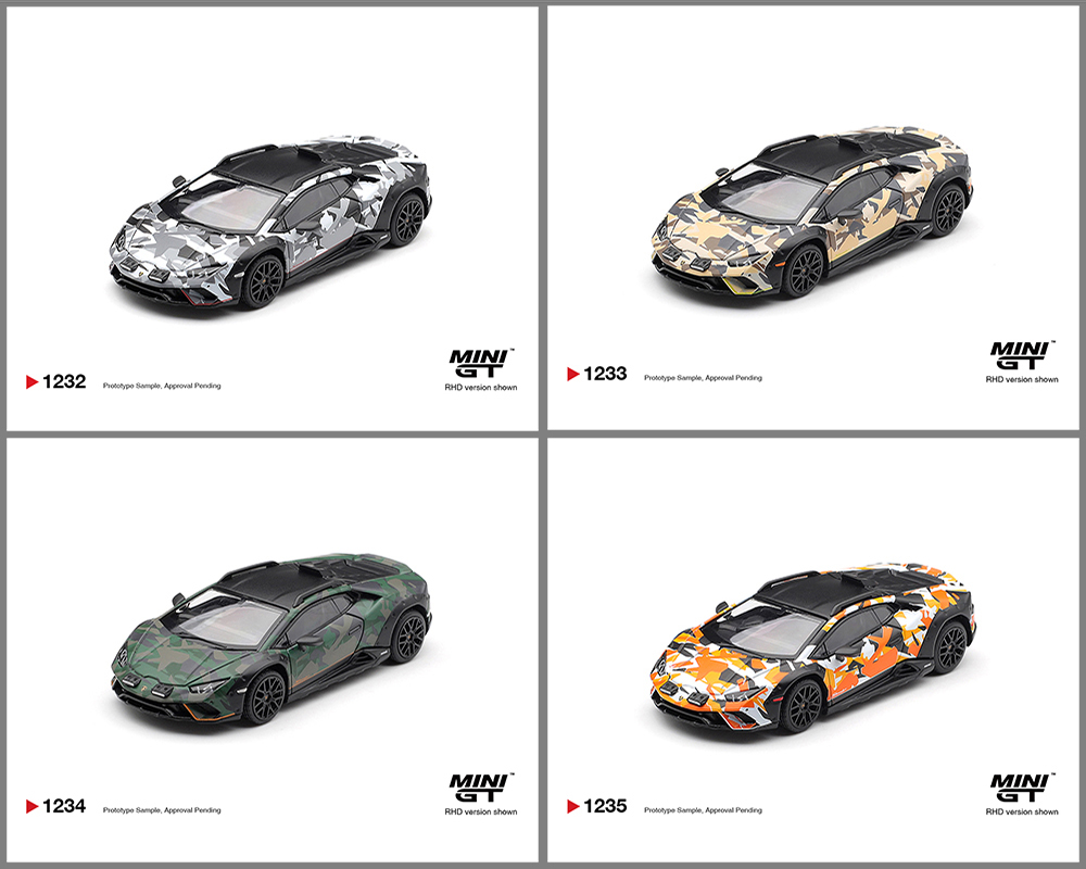 (Preorder) Mini GT 1:64 Lamborghini Huracán Sterrato All Terrain Set of 4 - Special Edition - Image 2
