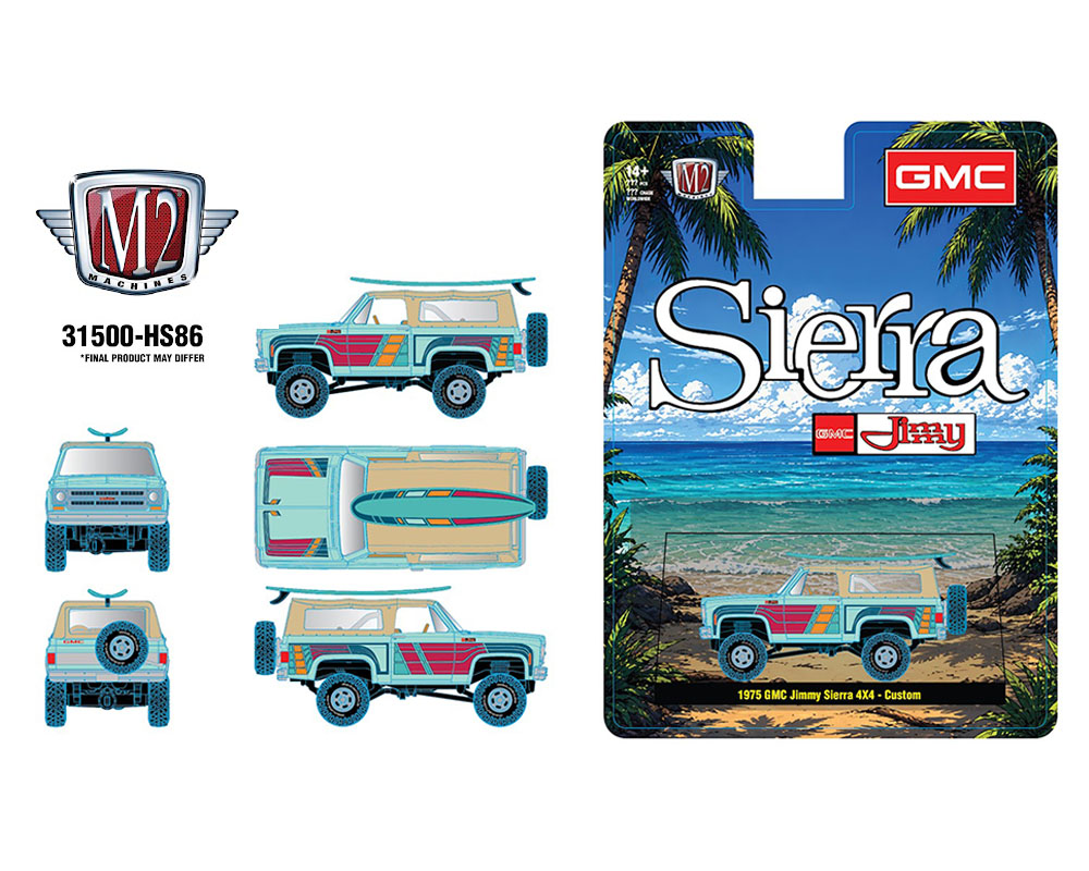 Preorder) M2 Machines 1:64 1975 GMC Jimmy Sierra 4x4 Custom w
