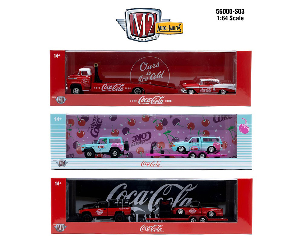 (Preorder) M2 Machines 1:64 Auto-Haulers Coca-Cola Release S03 Assortment