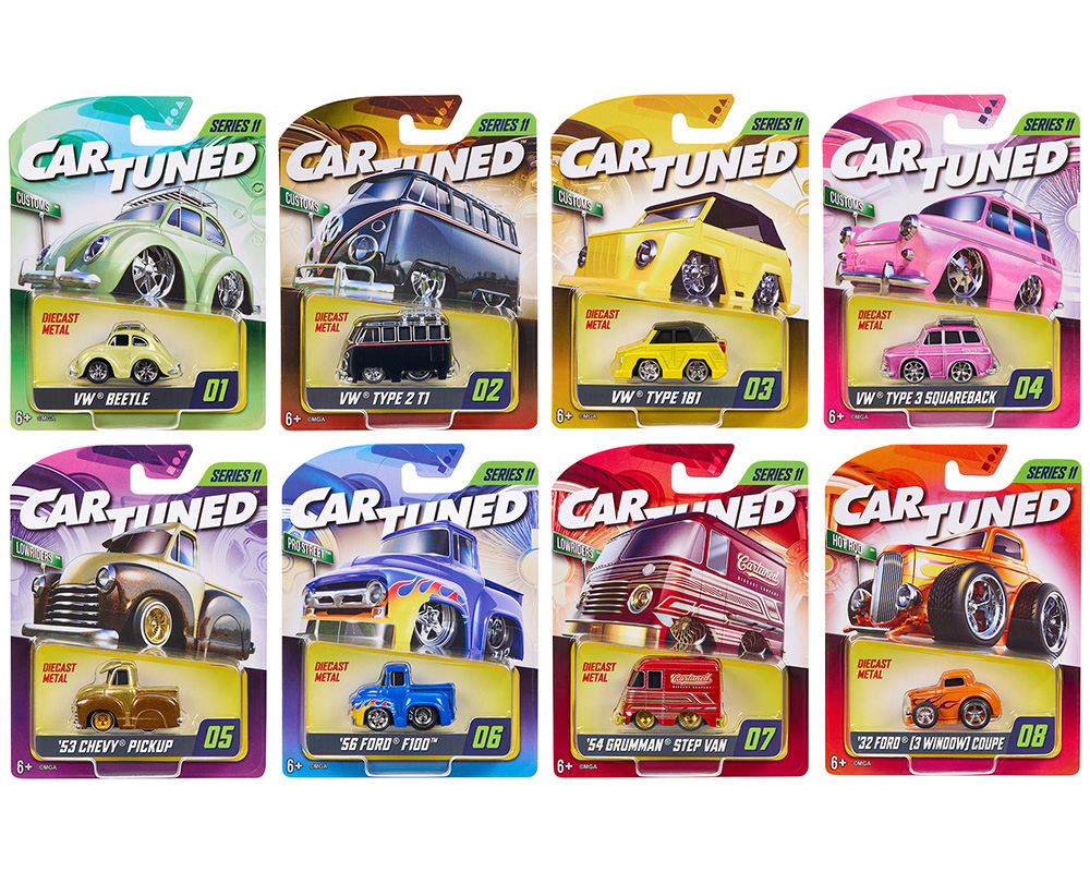 カーチューンド 1:64 シリーズ11　(メインラインアソートメント 2026) CarTuned 1:64 Series 11 Mainline Assortment of 8 Styles 2026 - M