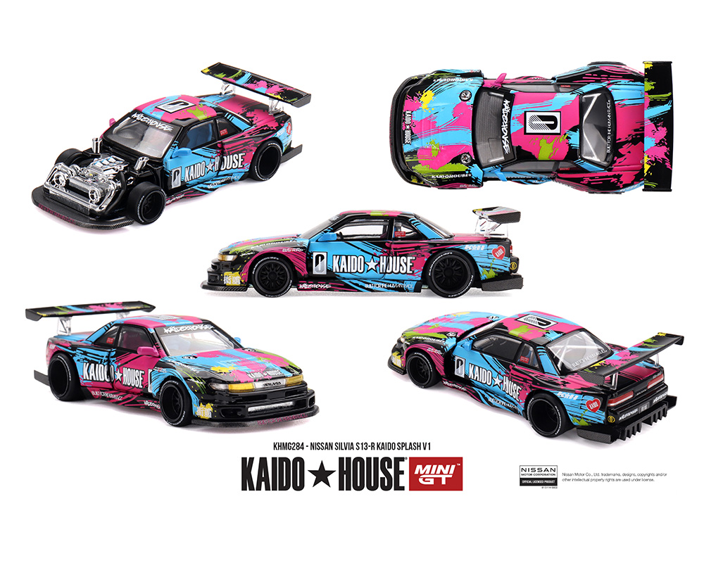 (Preorder) Kaido House x Mini GT 1:64 Nissan Silvia S13-R Kaido Splash V1- Limited Edition