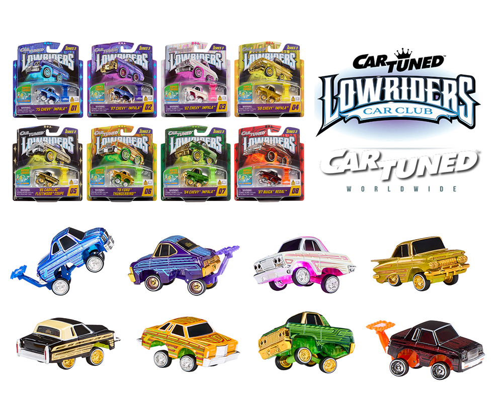 Car Tuned Lowriders ローライダー7台セット　LED CarTuned 1:64 Lowriders SHOW GLOW Series 3 Assortment of 8 Styles