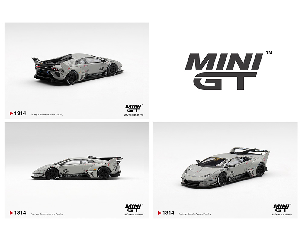 (Preorder) Mini GT 1:64 Lamborghini LB-Silhouette WORKS MURCIELAGO GT Evo Fighter - Grey - Limited Edition