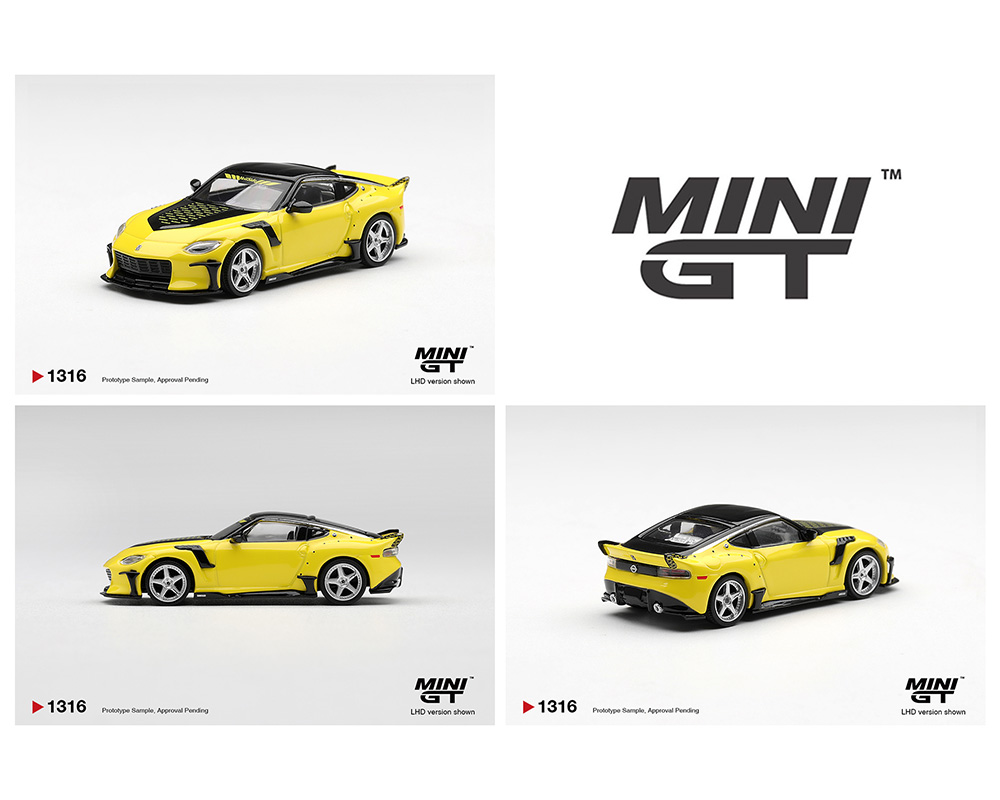 (Preorder) Mini GT 1:64 Nissan Z VeilSide FFZ400 Ikazuchi Yellow - Limited Edition